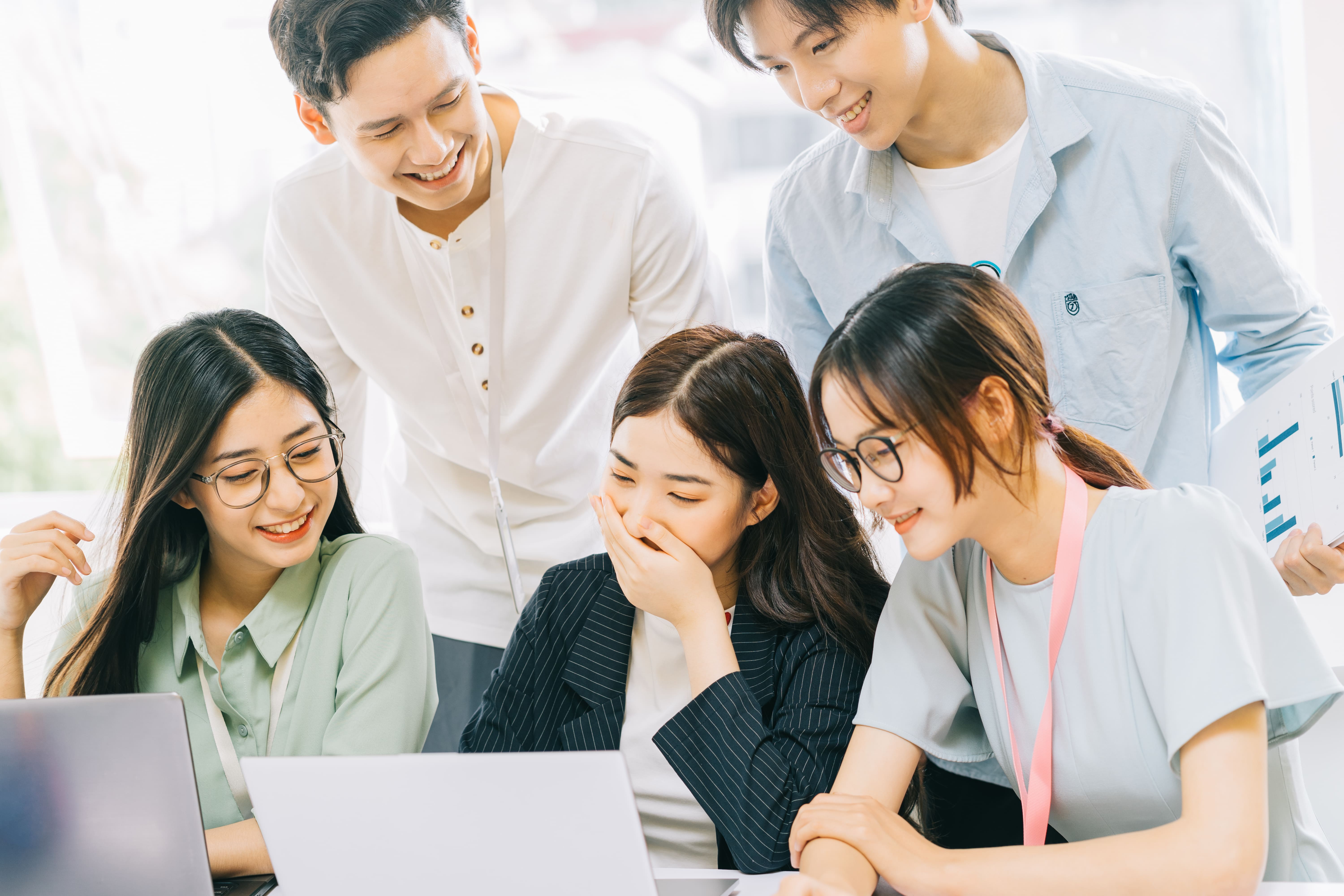 asian business people are discussing year s plans 1